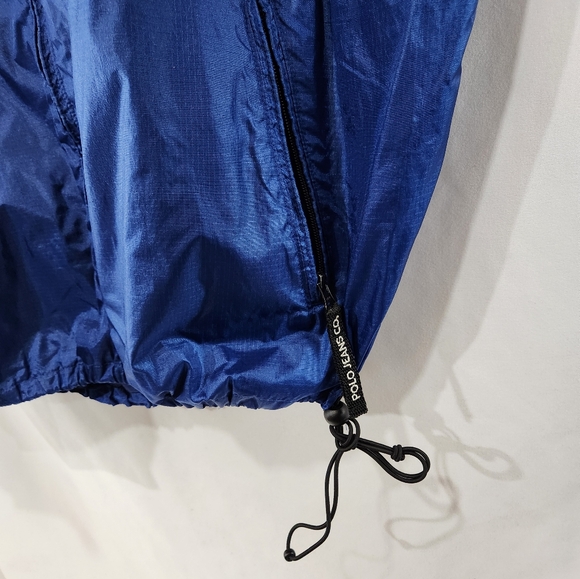 POLO JEANS CO. RALPH LAUREN Royal Blue Lightweight 100% Nylon Windbreaker sz L - Picture 3 of 12